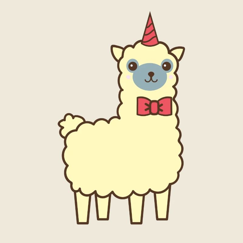 Cadeau de lama souriant joyeux Lama Lamorożec