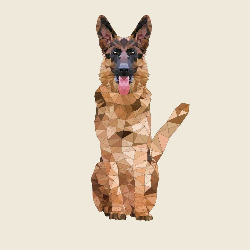 Polygon Schäferhund Hunderasse Rassehund Hund