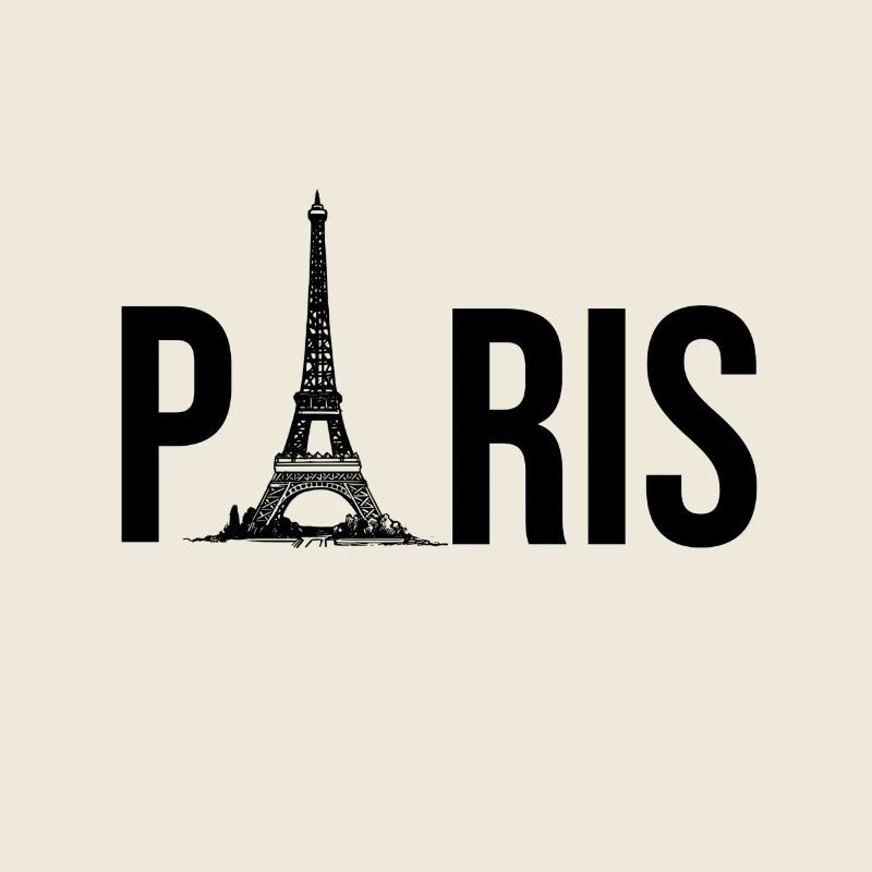 Paris – Typografie mit Eiffelturm-Charme  