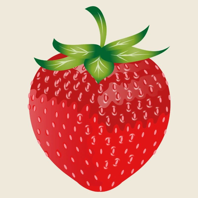 leuchtend rote frische Erdbeere