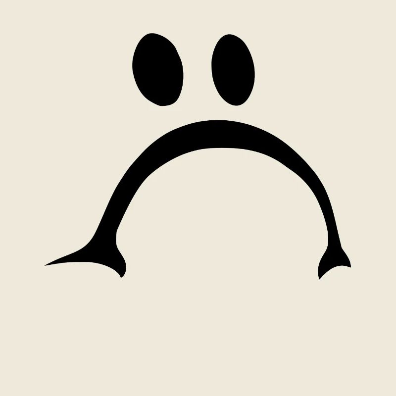 Sad and offended face