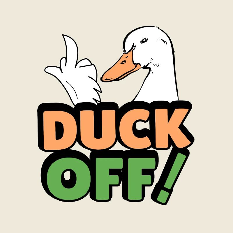 canard hors canard effronté élégant baiser