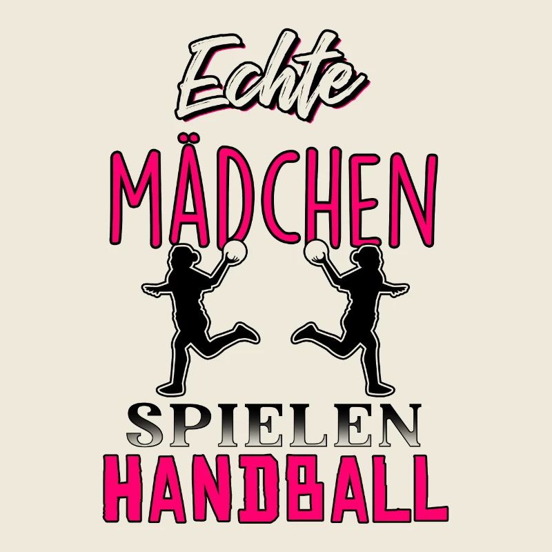 Echte Mädchen spielen Handball