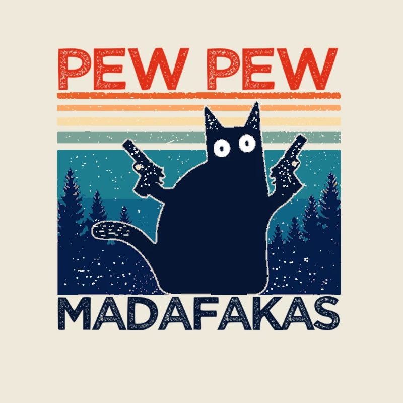 pew pew funny cat funny cat gift idea
