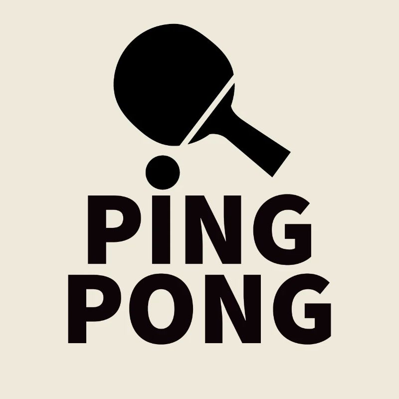 PING PONG Energetic Abstract Design