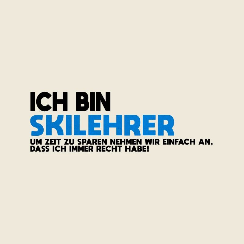 Skilehrer Blau Textur