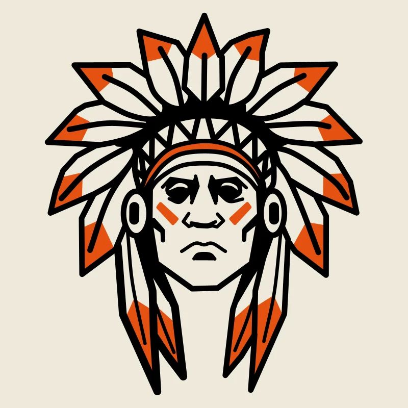 Chef autochtone Apache indien