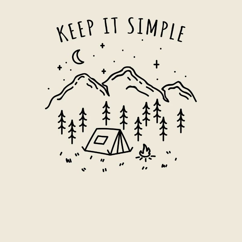 Keep It Simple Zelt Camping Natur Berge Minimalist