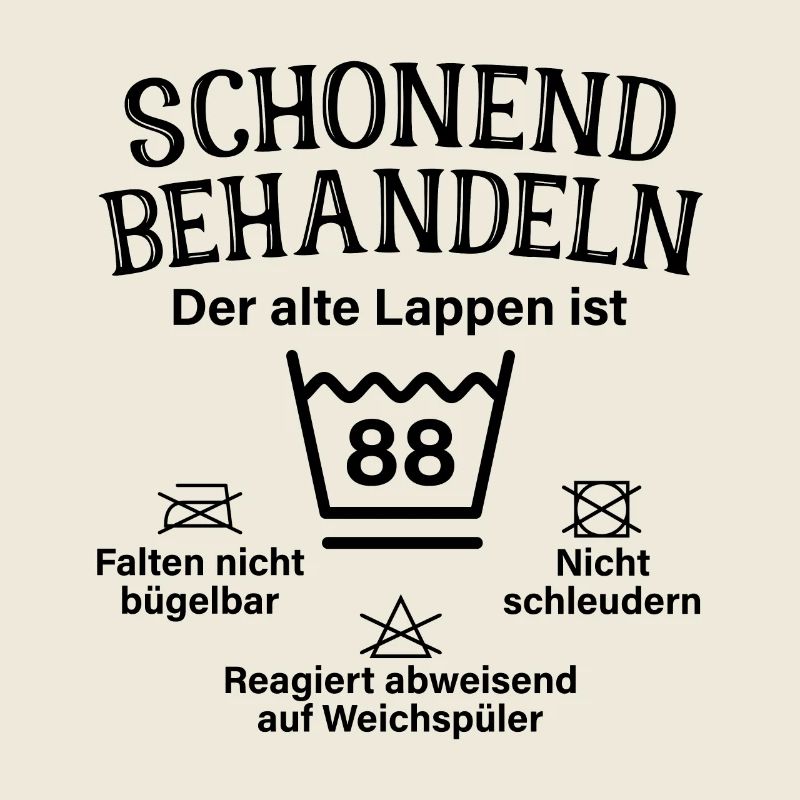 Schonend Behandeln 88 Geschenk Zum 88. Geburtstag