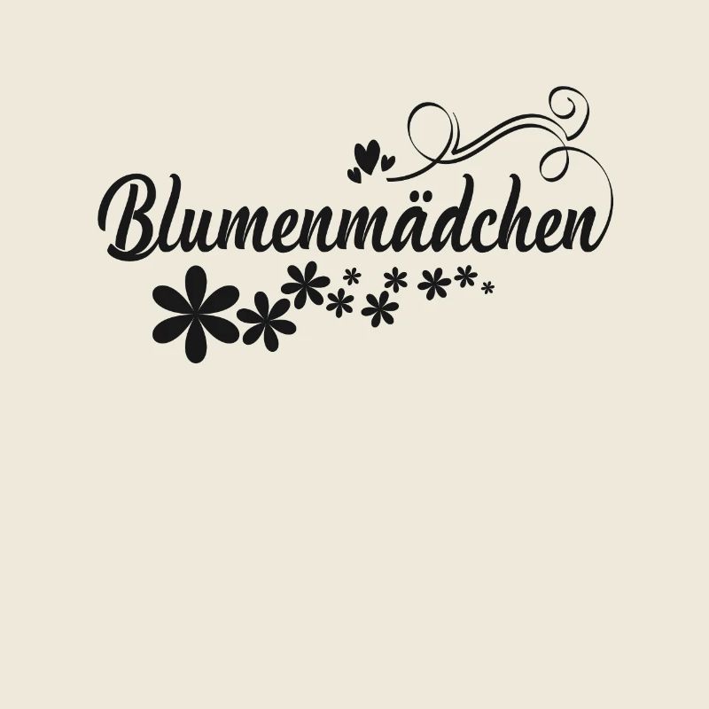 Blumenmädchen schwarze Blumen