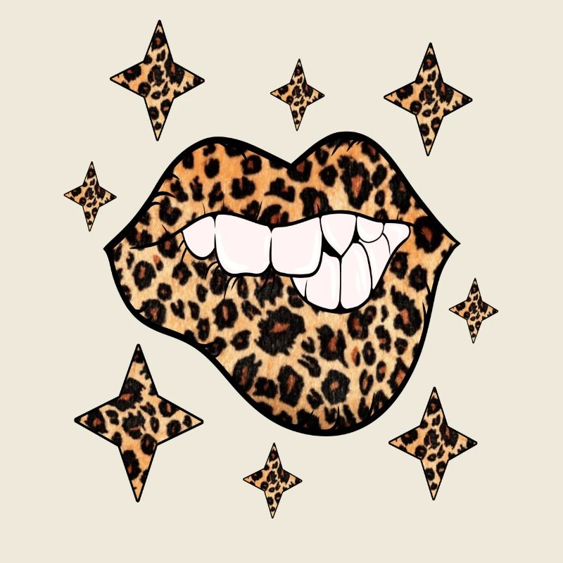 Leopard Lips Sexy Kiss Bouche