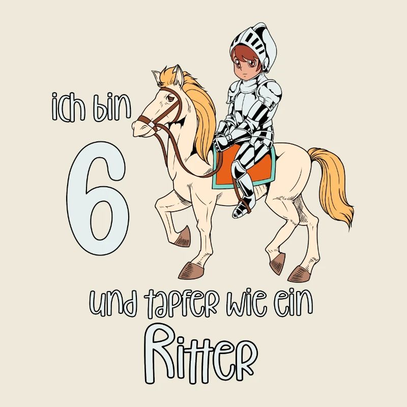 Geburtstagsshirt Ritter - 6 Geburtstag Junge