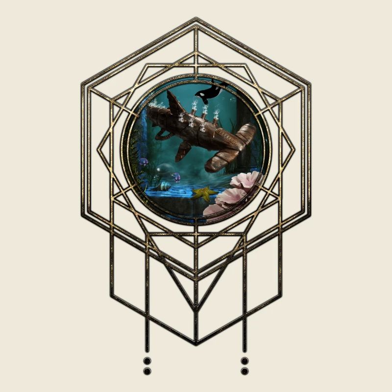 Requin-marteau steampunk génial