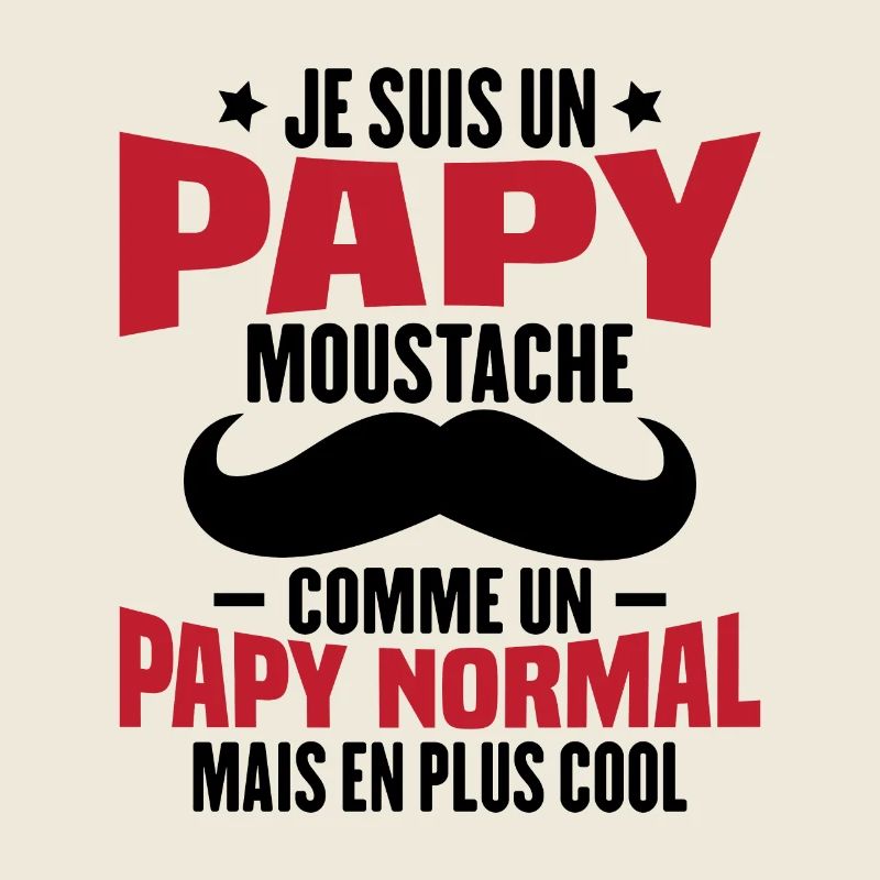 Un papy moustache comme un papy normal