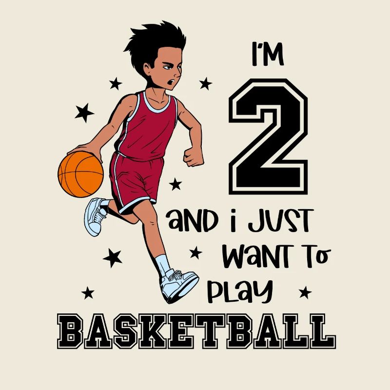 Un garçon joue au basket-ball - J’ai 2 ans