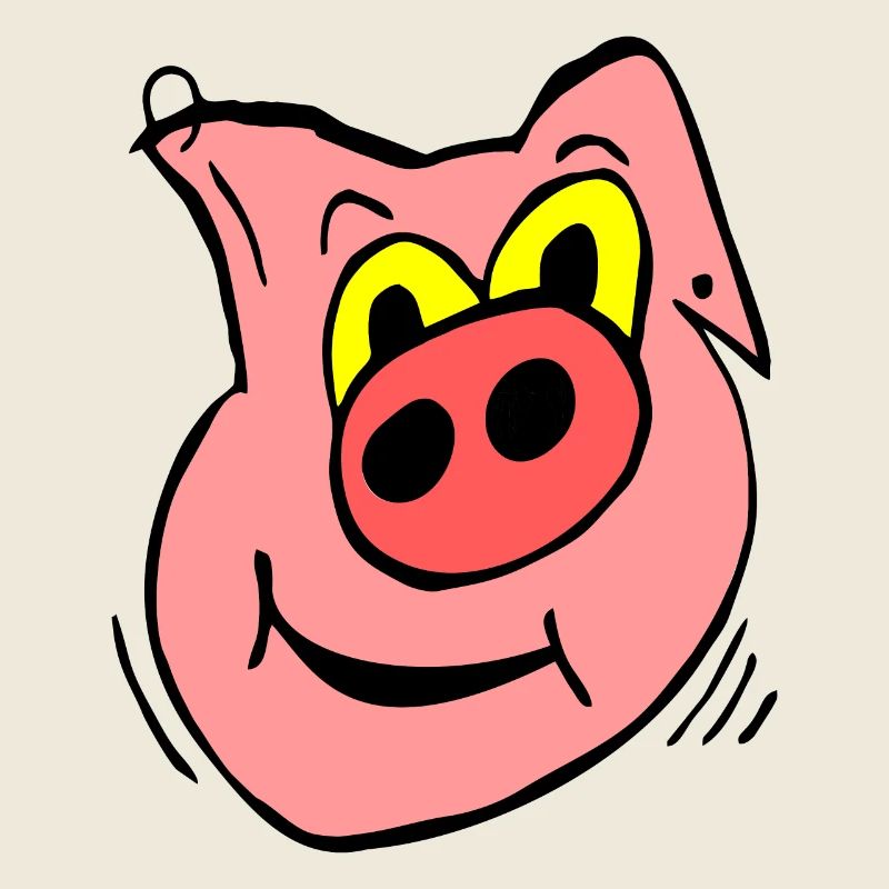 Drôle de cochon en rose