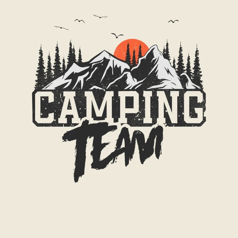 Équipe de camping Camper Campen