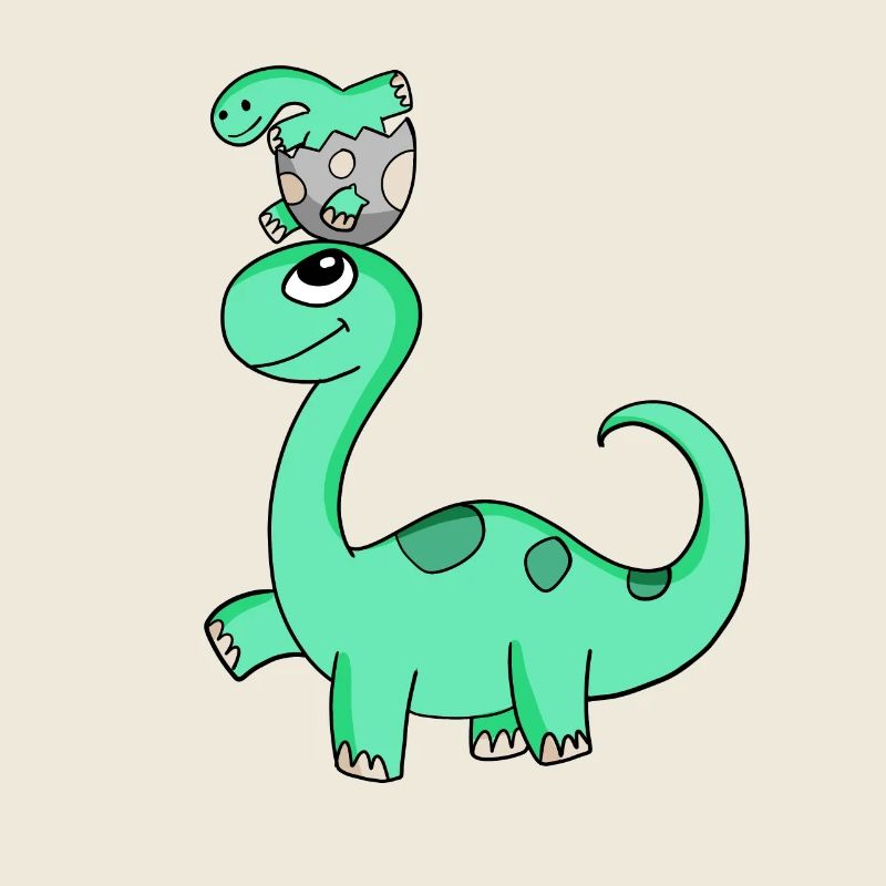 Dinosaurs with Baby Dinosaurs