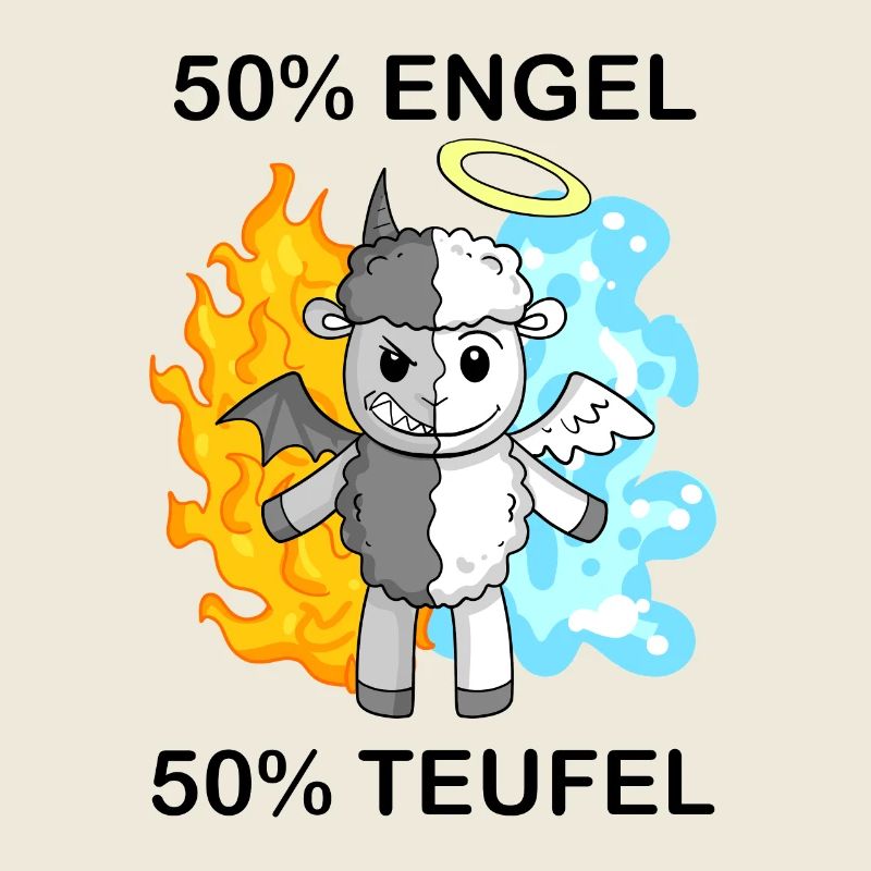 Schaf - Engel und Teufel