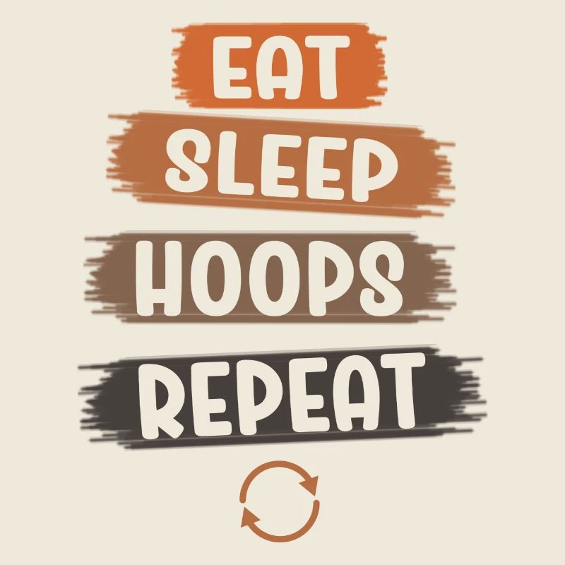 Eat Sleep Hoops Repeat Basketball
