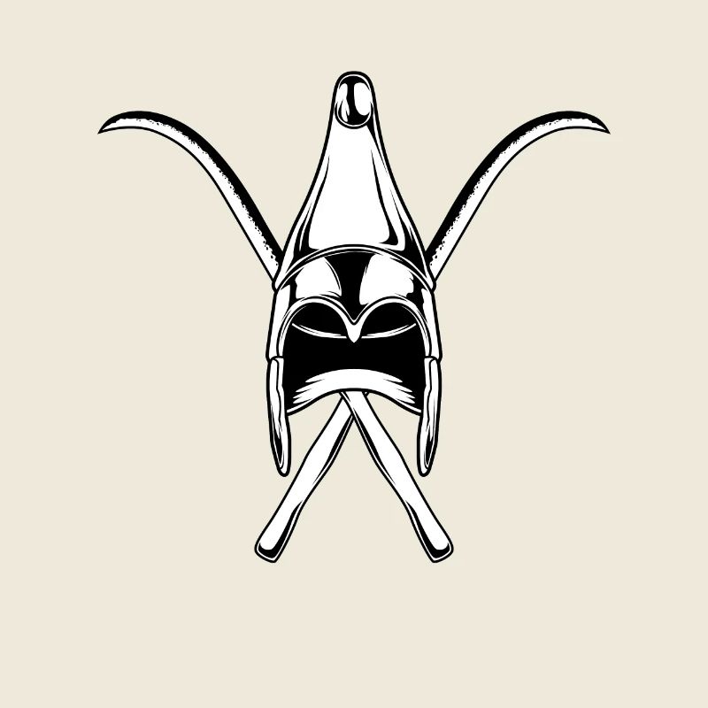 Daker Schwerter und Helm