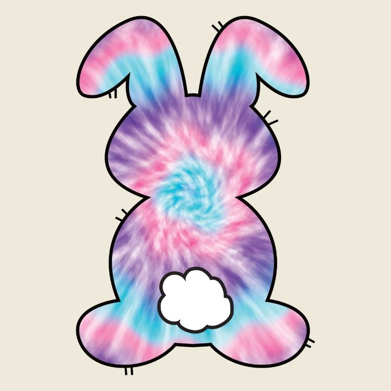 Tie Dye Rabbit Easter for Kids