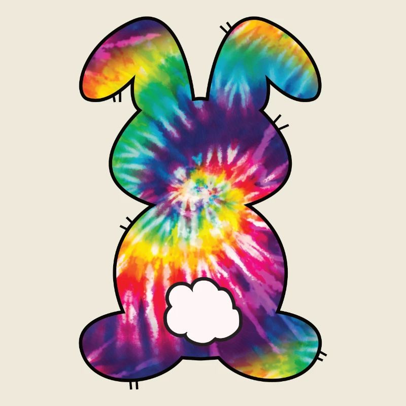 Tie Dye Rabbit Easter for Kids