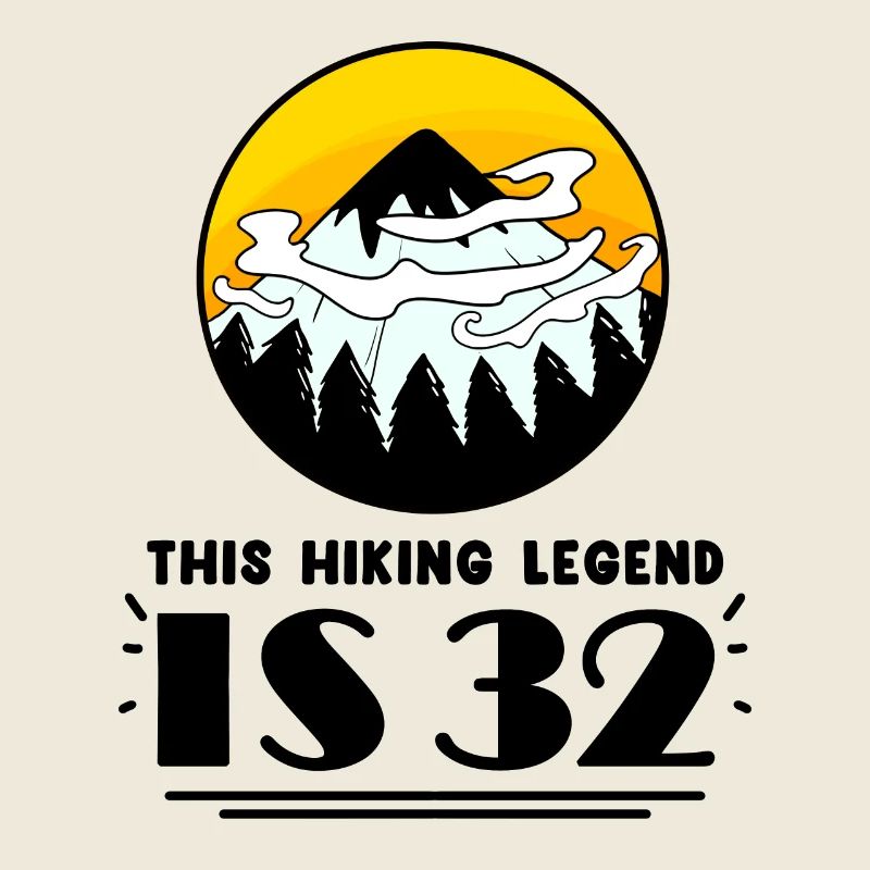 32nd birthday hiker 32 years old mountain hiking