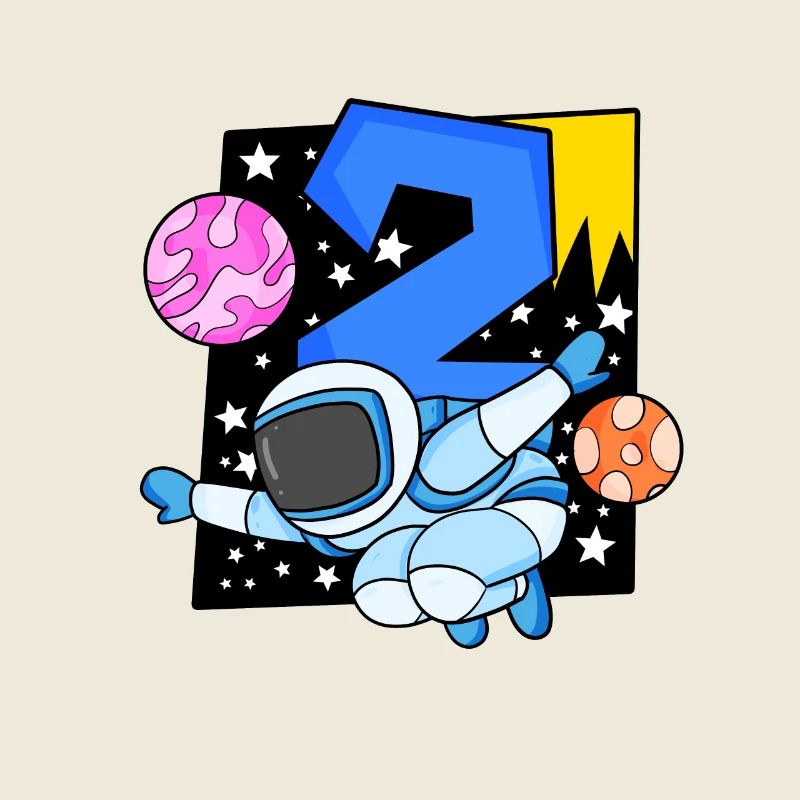2 ans Jeune astronaute