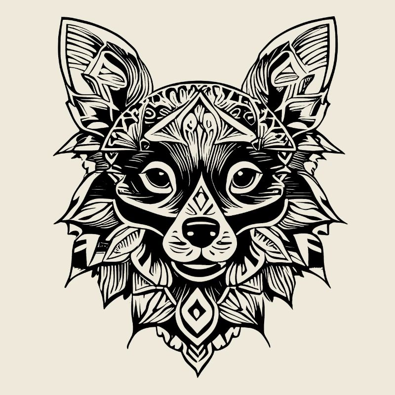 Chihuahua Head Tattoo