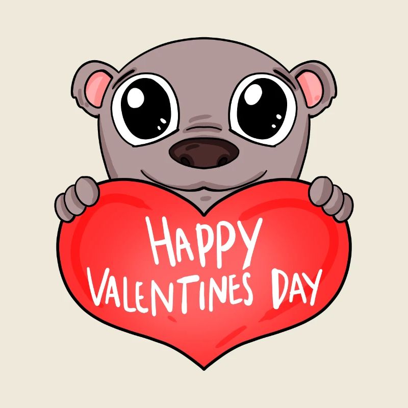 Valentinstag Herz Bär