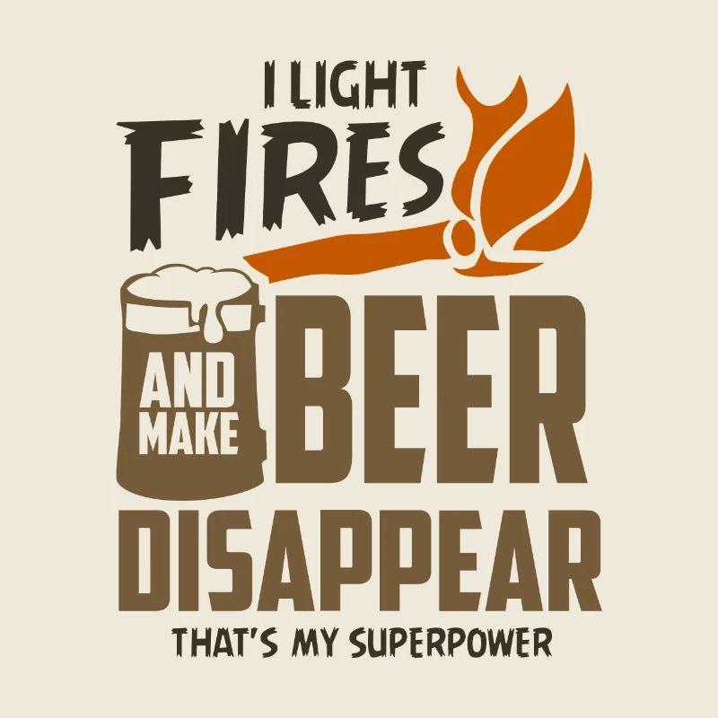 Camping Sprüche Bier