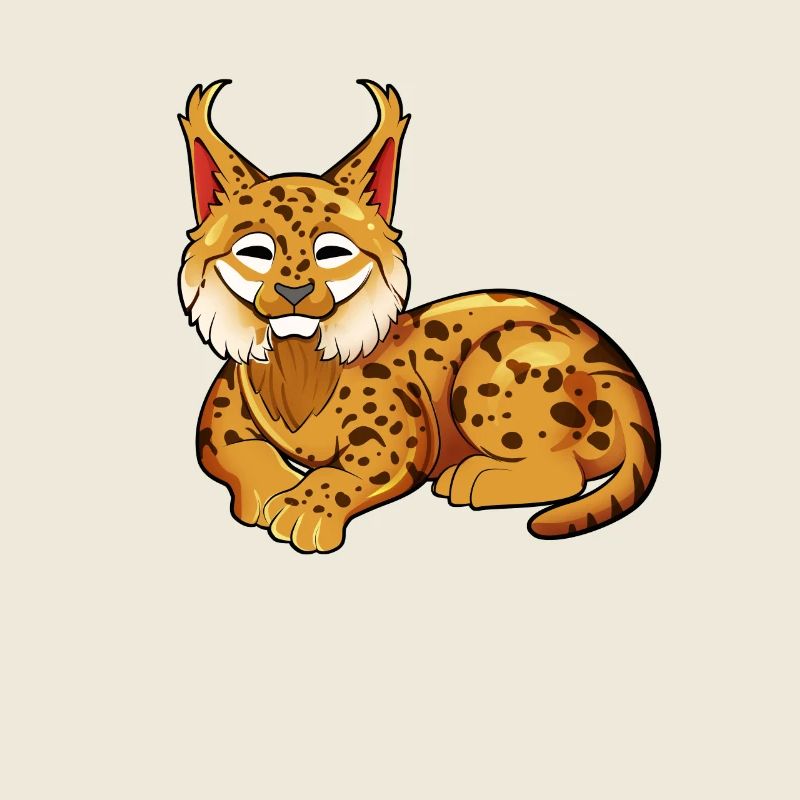 Kawaii Eurasian lynx