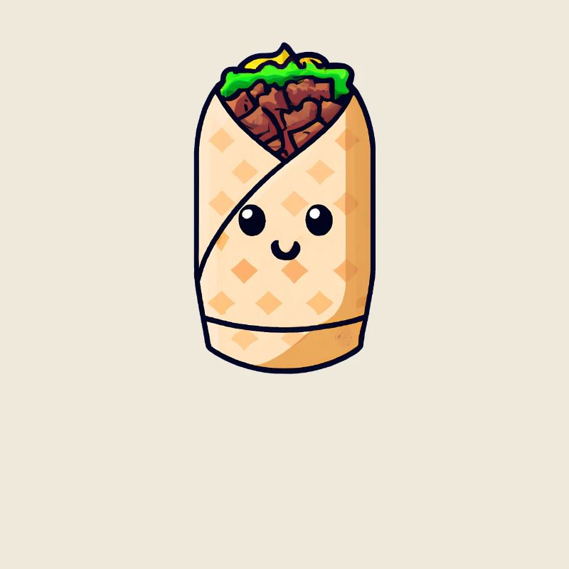 Wrap sucré au kebab kawaii