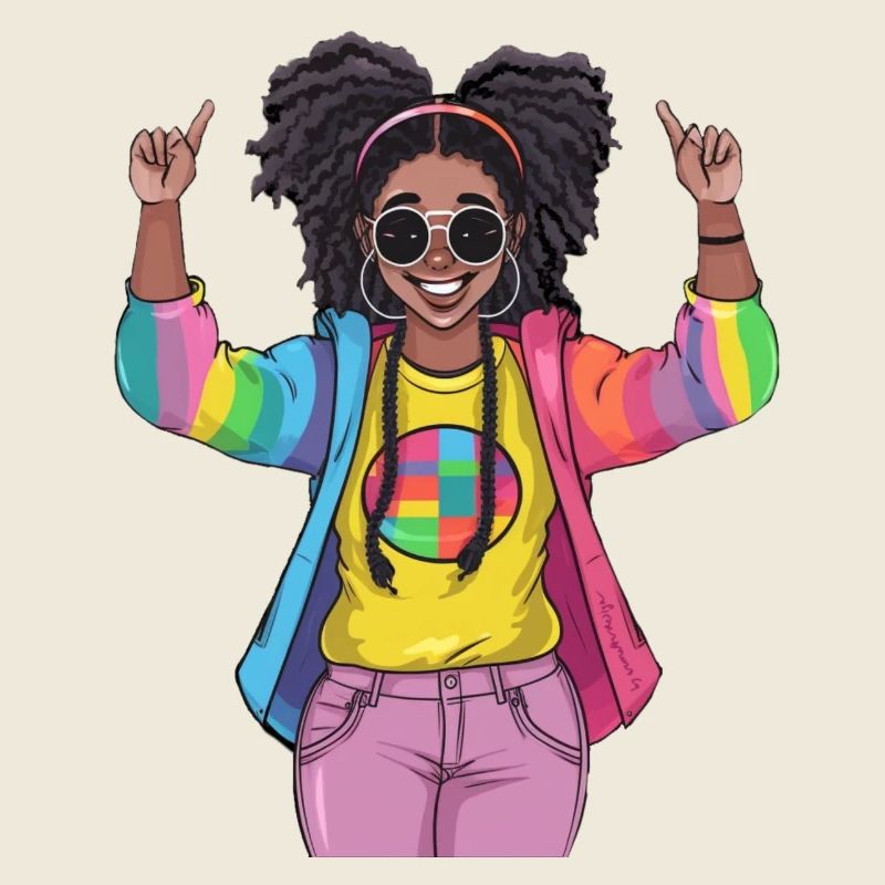 Conception colorée de l’amitié arc-en-ciel