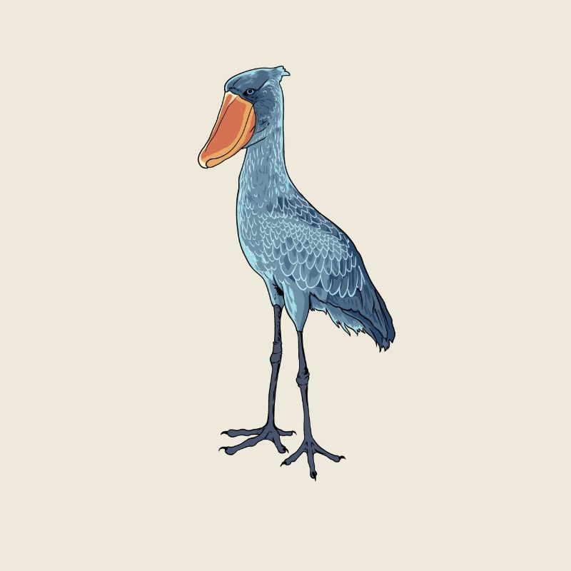 Dessin d’un bec-chaussure