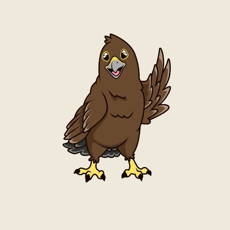 Aigle royal Kawaii