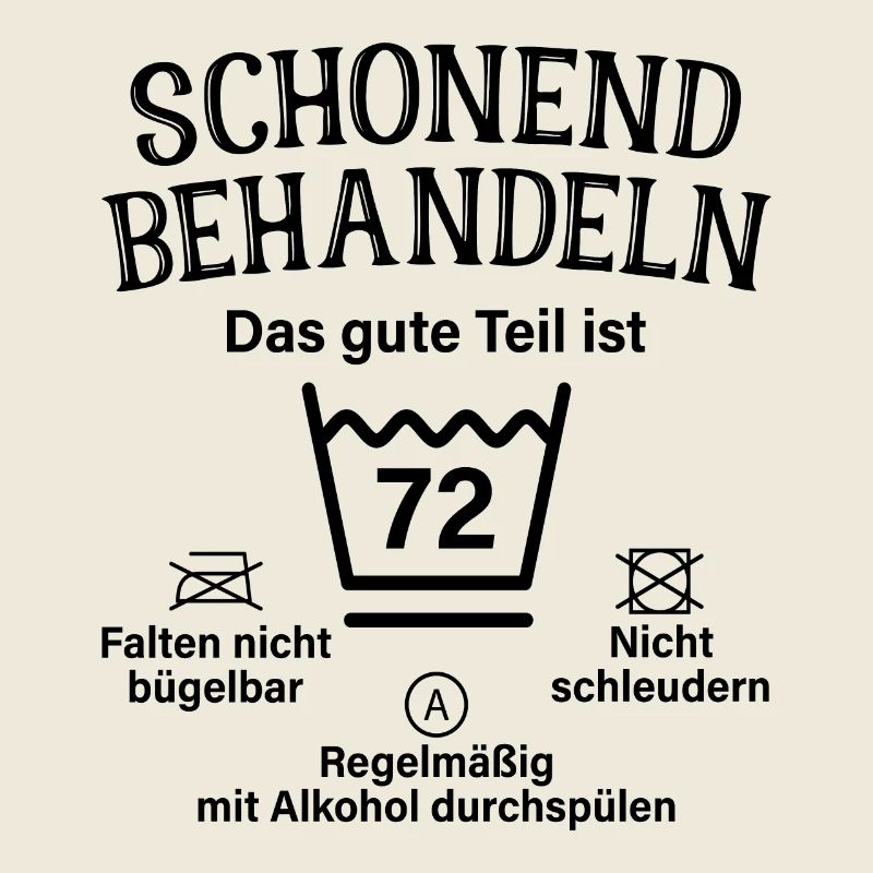 72. Geburtstag Schonend Behandeln 72 Teil Ist 72