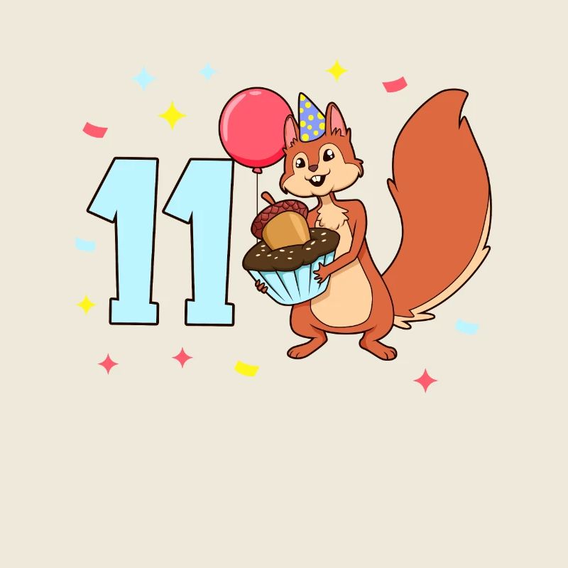 With Squirrel - Children's Birthday 11 Years