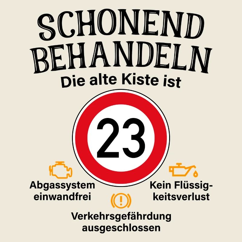 23. Geburtstag Schonend Behandeln 23 Alte Kiste 23