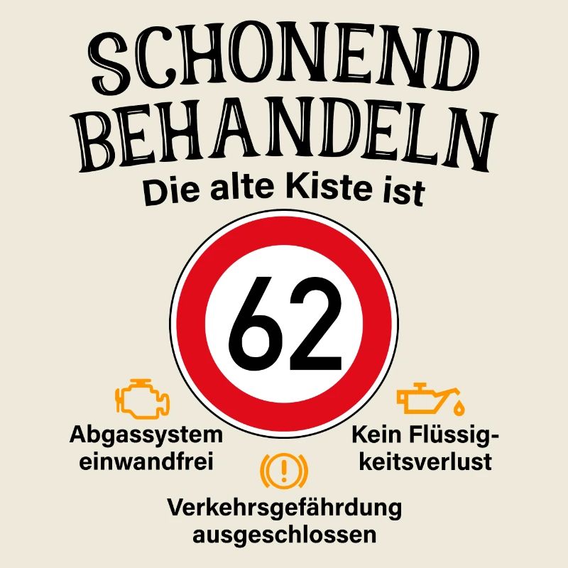 62. Geburtstag Schonend Behandeln 62 Alte Kiste 62