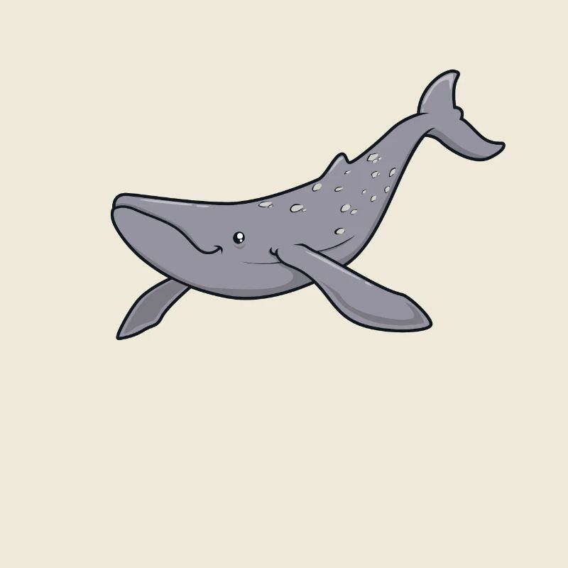 Kawaii Wal - Grauwal