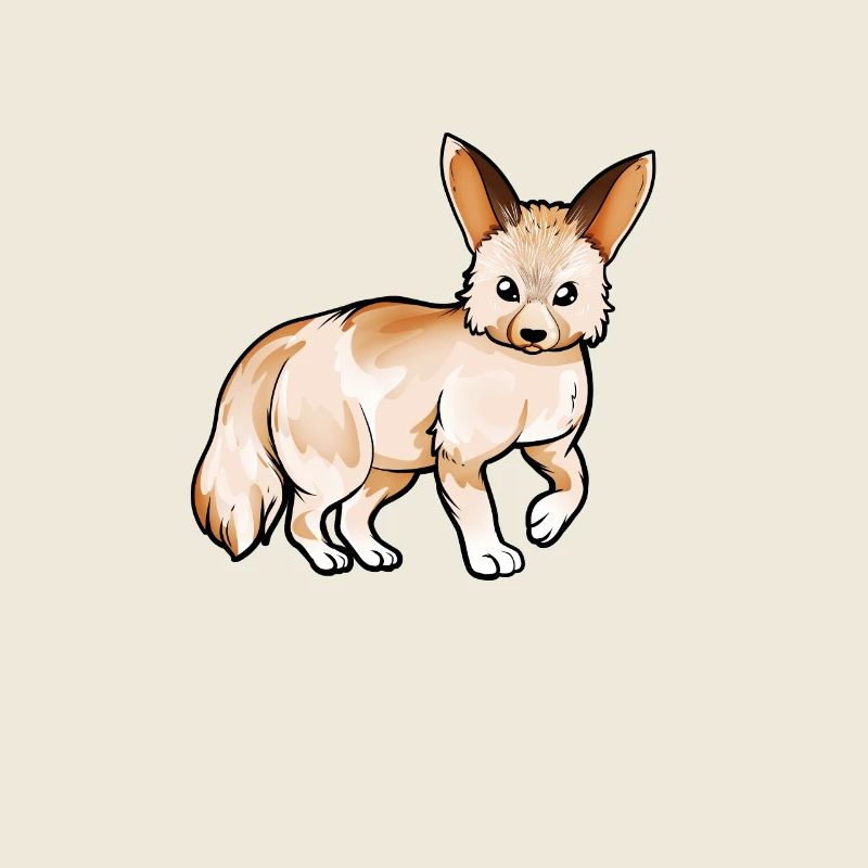 Zeichnung eines Fennek