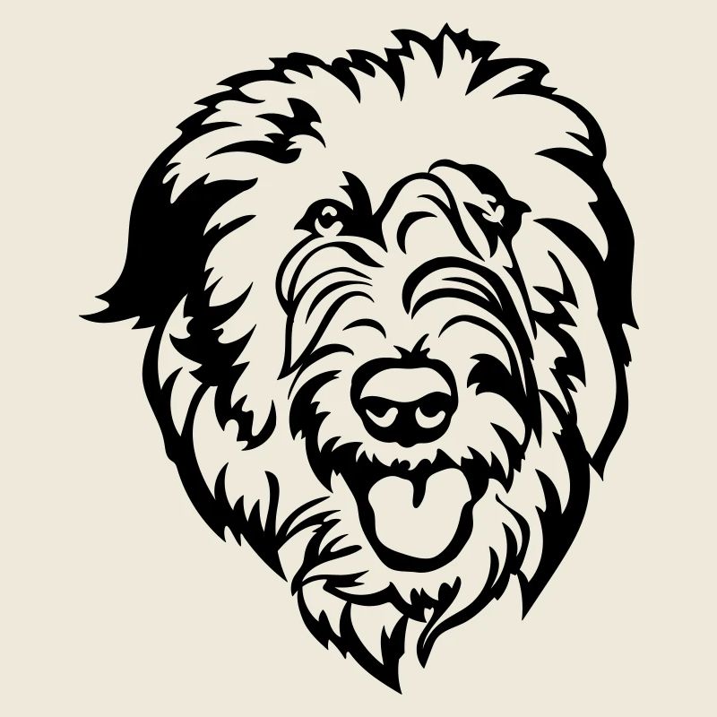 Irish Wolfhound Kopf