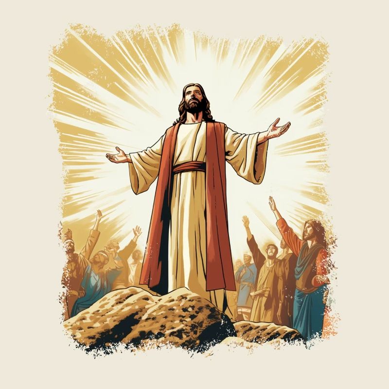 esus In Herrlicher Auferstehung Mit Gläubigen