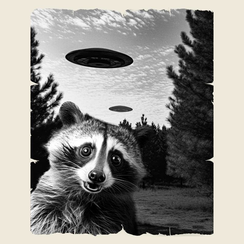 Waschbär Auserirdisch Invasion Uap Weirdcore