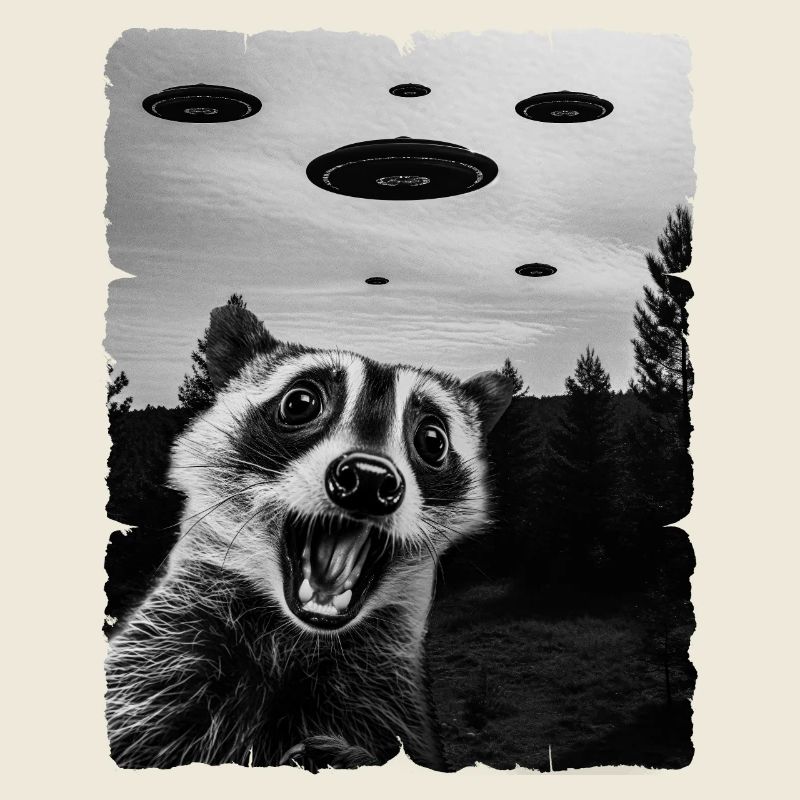 Waschbär Auserirdisch Invasion Uap Weirdcore
