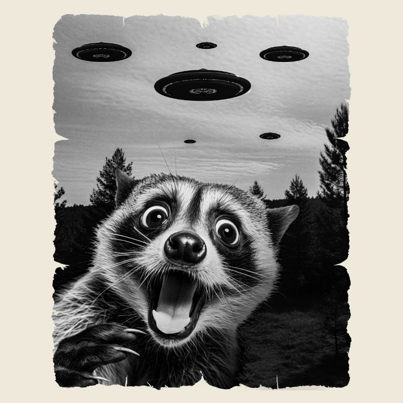 Waschbär Auserirdisch Invasion Uap Weirdcore