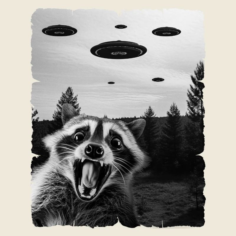 Waschbär Auserirdisch Invasion Uap Weirdcore