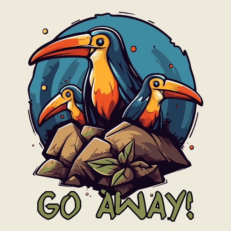 Oiseaux idiots, sortez d’ici !